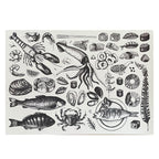 Disposable Placemats – Seafood Illustations