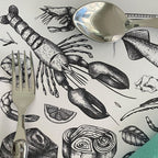 Disposable Placemats – Seafood Illustations – view 3