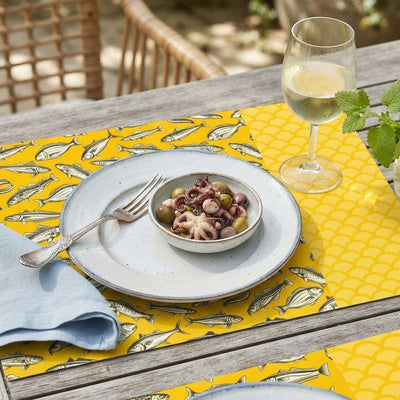 Disposable Placemats – Yellow Fish