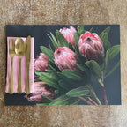 Disposable Placemats – Protea Bouquet