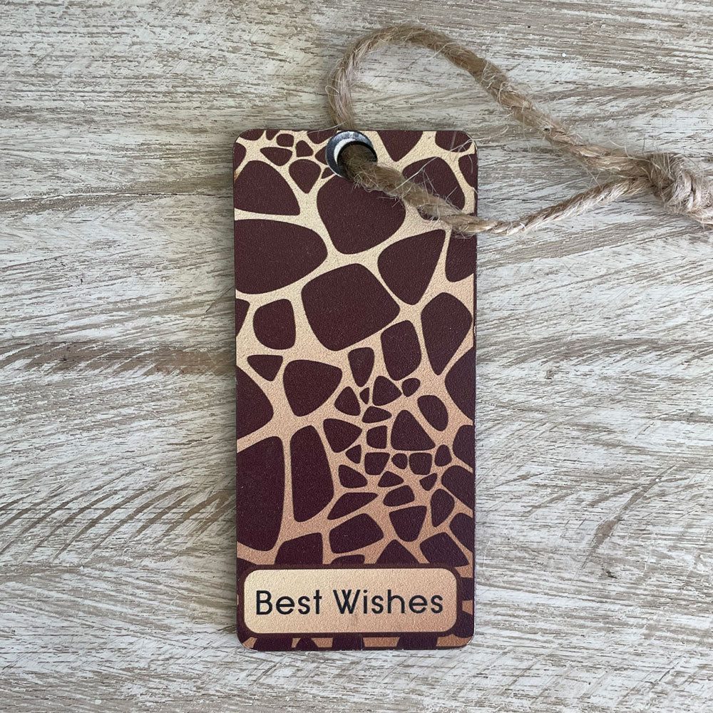 Wooden Gift Tags – Animal Print – view 2