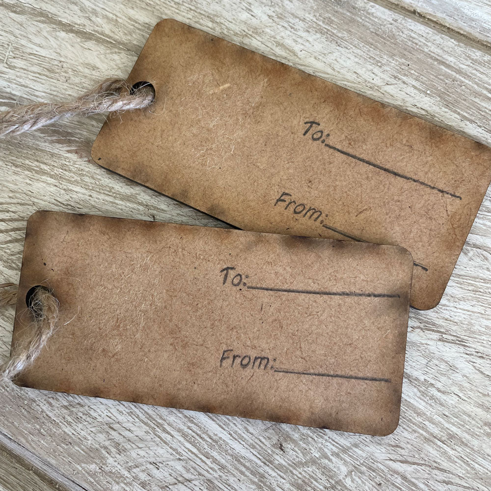 Wooden Gift Tags – Animal Print – view 4