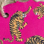 Wooden Gift Tag – Pink Tiger – view 2