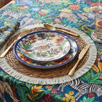 Woven Placemats – White Fringe – view 4