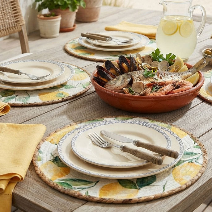 Woven Placemats – Lemon – view 3