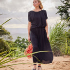 Boho Maxi Dress - Black