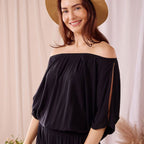 Boho Maxi Dress - Black – view 2