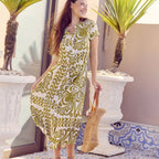 Iris Dress - Green Fern Frond