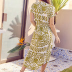 Iris Dress - Green Fern Frond – view 3