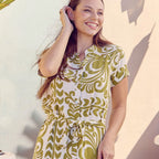 Iris Dress - Green Fern Frond – view 4