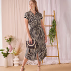 iris Dress - Zebra