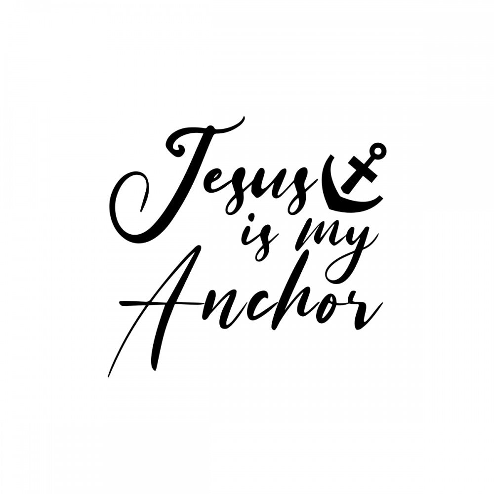 Carfitti Sticker – Jesus is My Anchor
