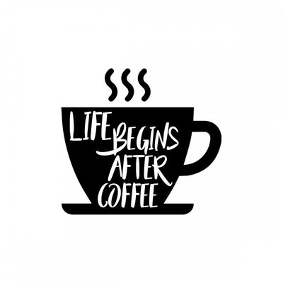 Carfitti Sticker – Life Begins After Coffee