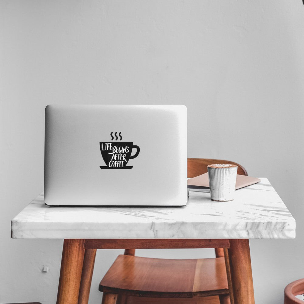 Carfitti Sticker – Life Begins After Coffee – view 2
