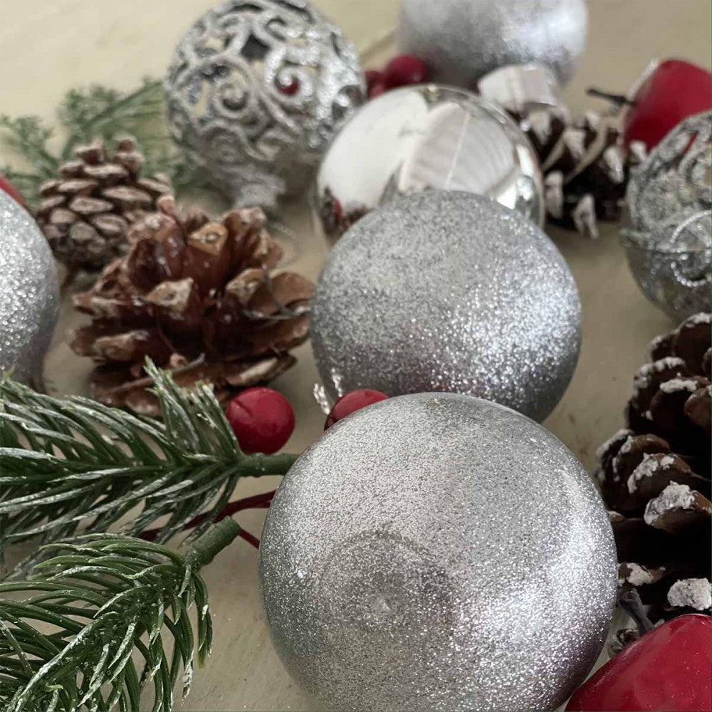 Christmas Baubles – Silver Variety – view 3