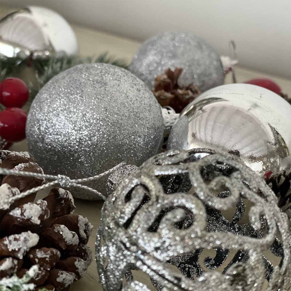 Christmas Baubles – Silver Variety – view 4