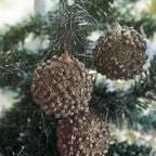Christmas Baubles – Sparkly Gold