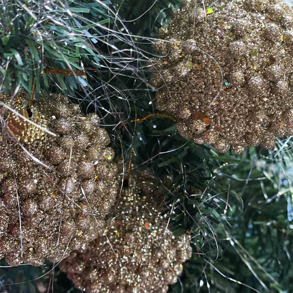 Christmas Baubles – Sparkly Gold – view 3