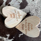 Wooden Heart Wedge Doorstop – view 4