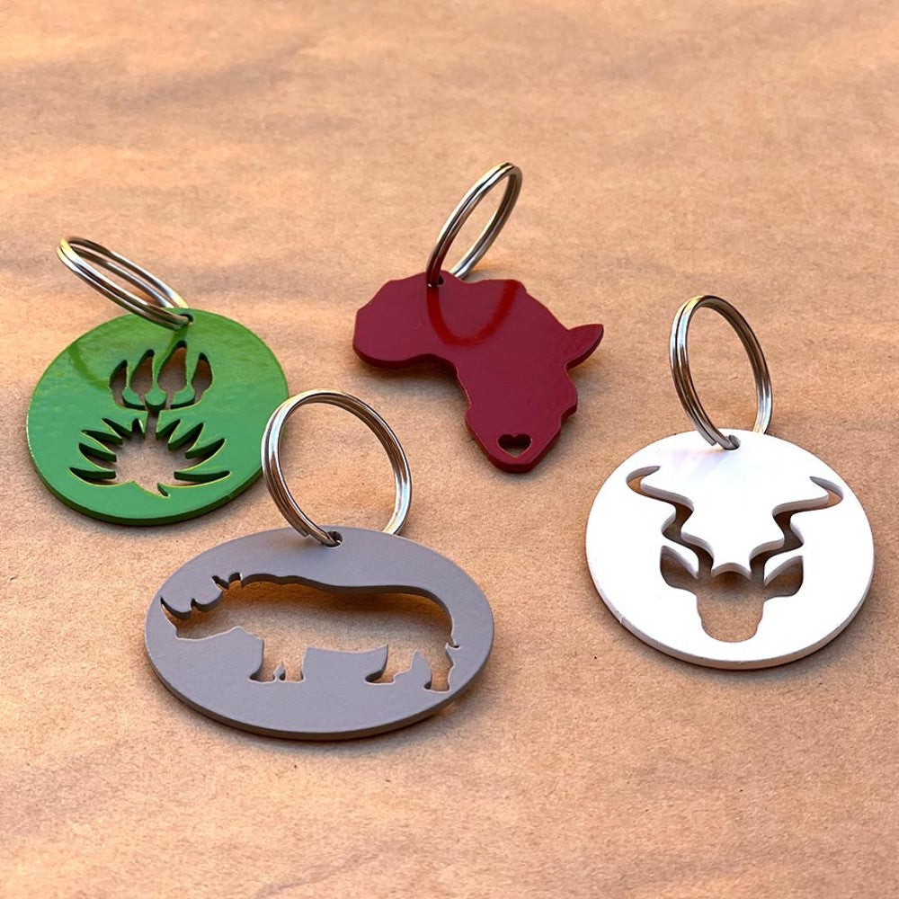 Metal Keyrings – HOME GROWN (Set of 4) – view 3