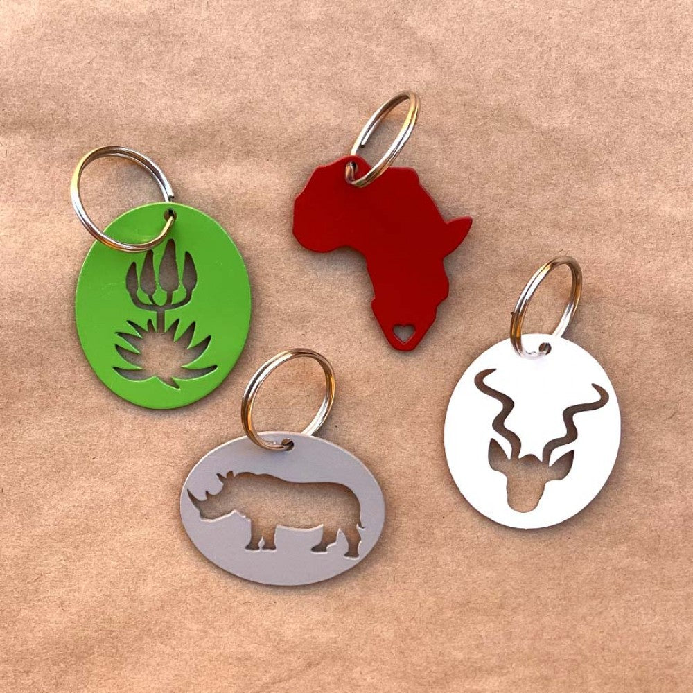 Metal Keyrings – HOME GROWN (Set of 4)