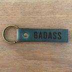 Leather Keyring – Badass