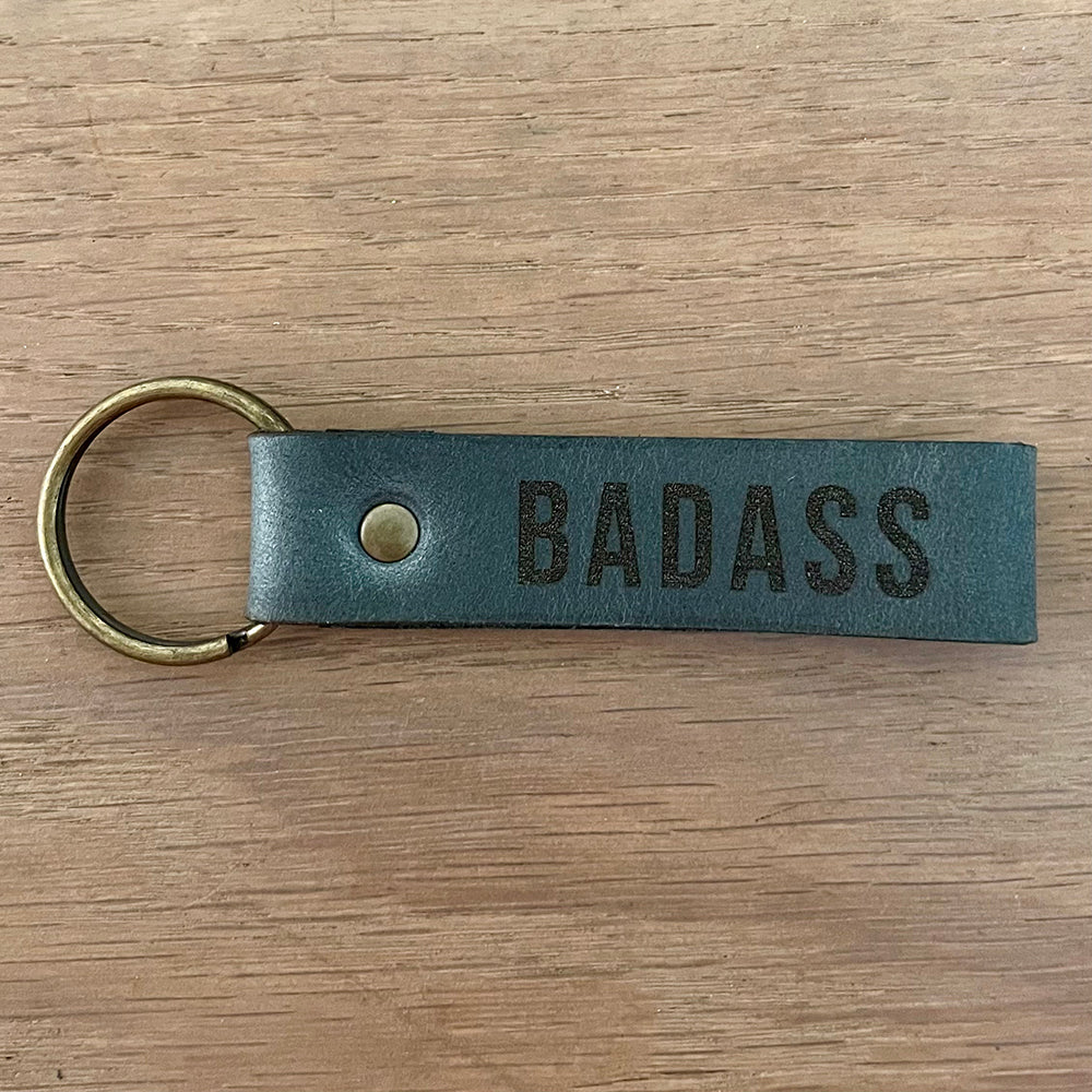 Leather Keyring – Badass