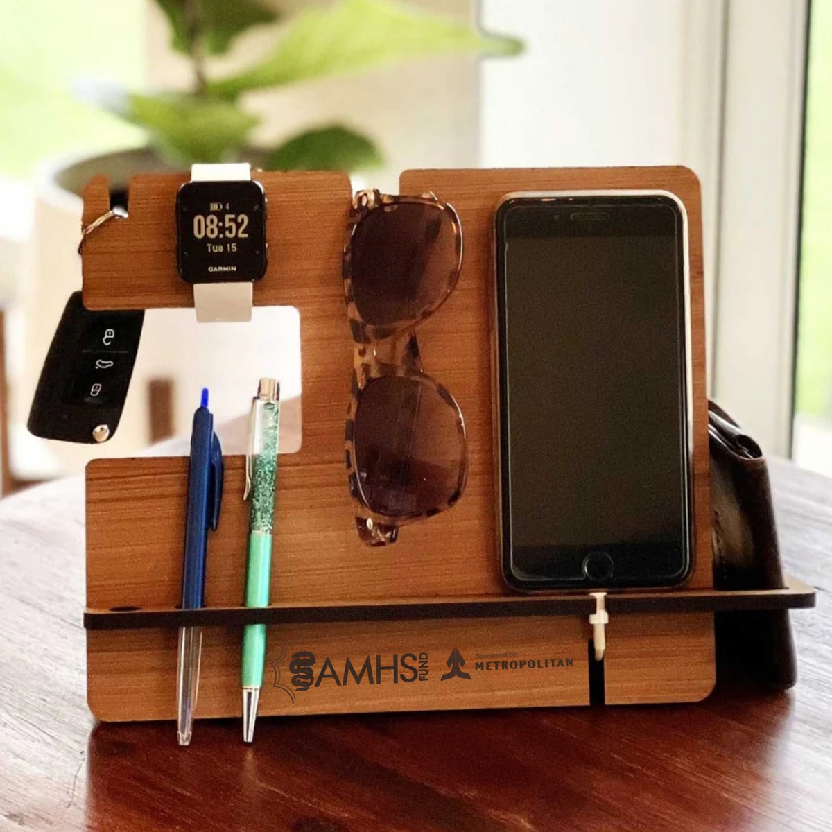 Branded Wooden Docking Station – view 2