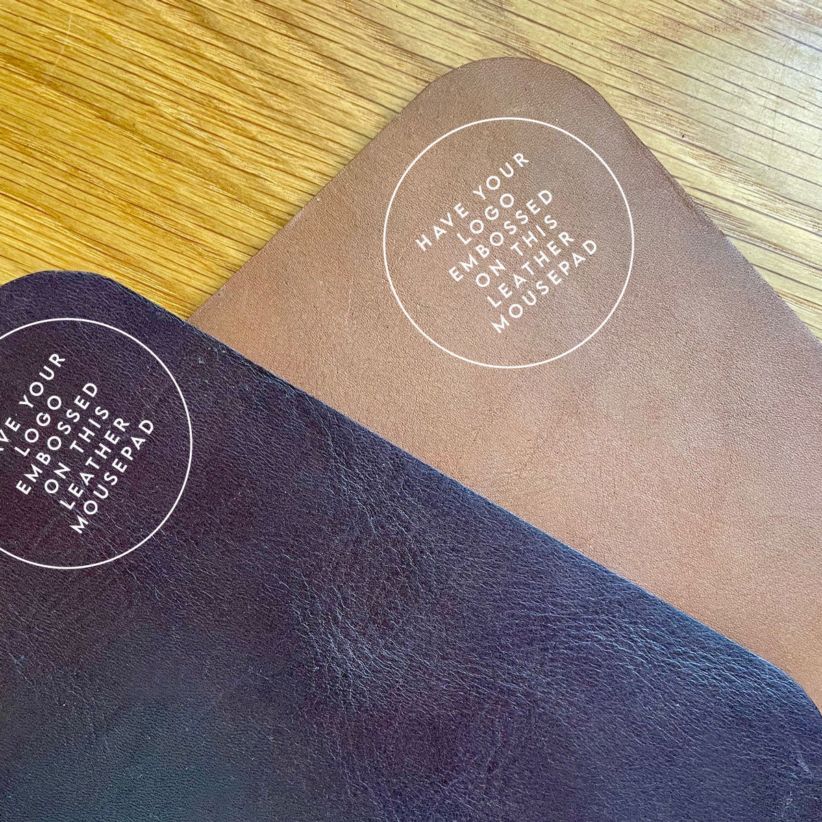 Branded Genuine Leather Mouse Mat
