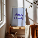 Art Print – Alexa, Do The Laundry! – BLUE – view 2