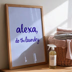 Art Print – Alexa, Do The Laundry! – BLUE – view 3