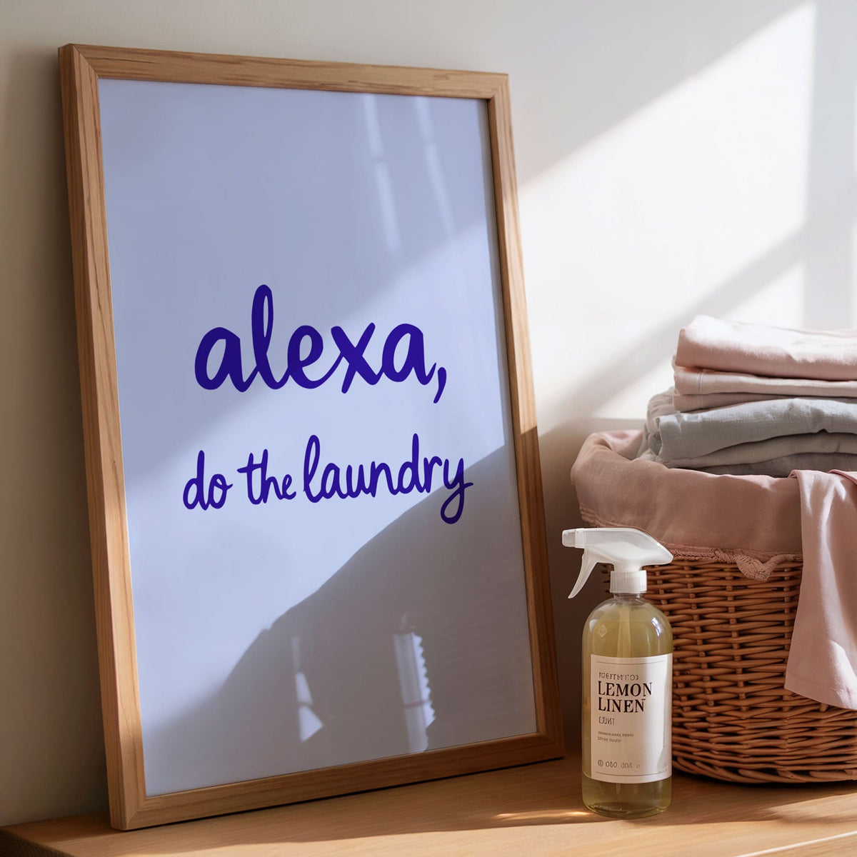 Art Print – Alexa, Do The Laundry! – BLUE – view 3