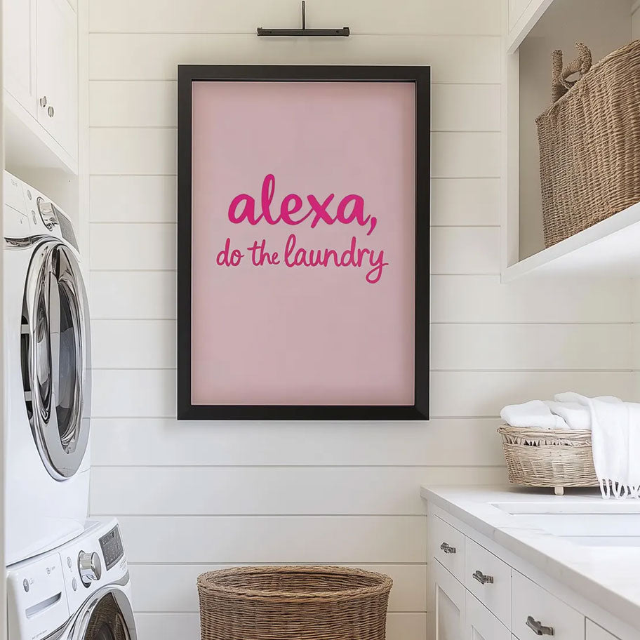Art Print – Alexa, Do The Laundry! – PINK – view 2