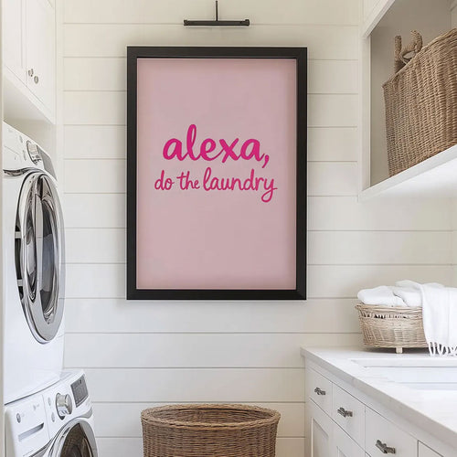 Art Print – Alexa, Do The Laundry! – PINK – view 2