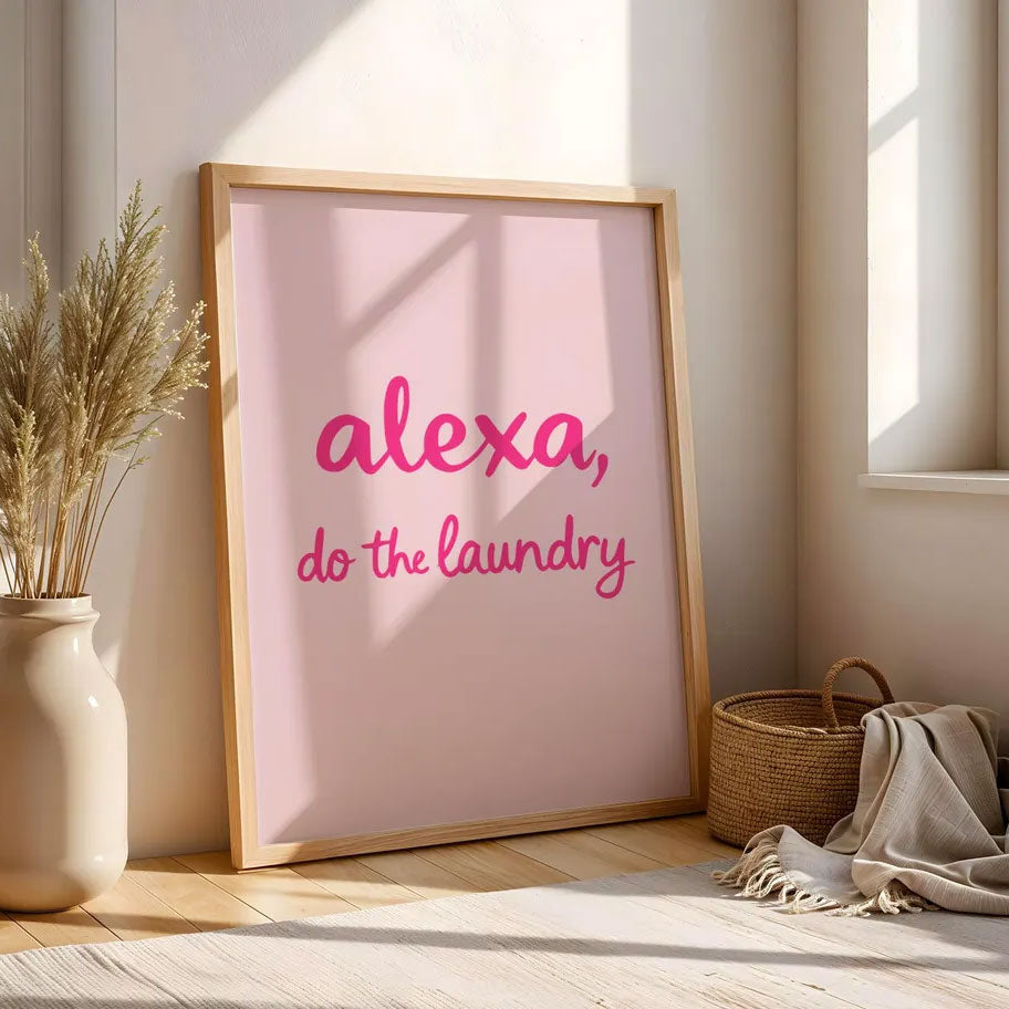 Art Print – Alexa, Do The Laundry! – PINK – view 3