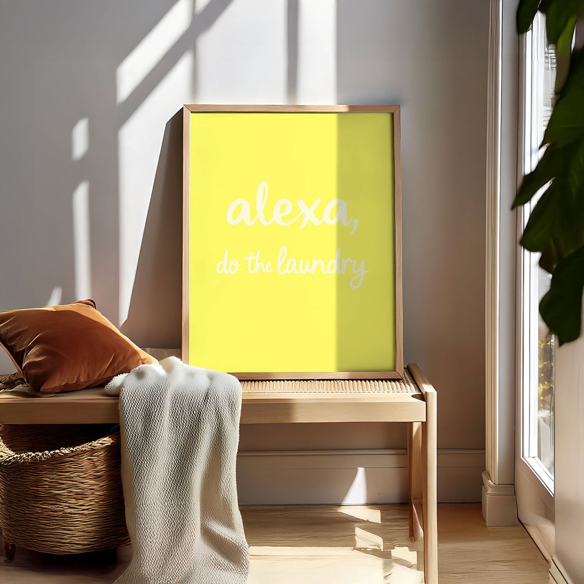 Art Print – Alexa, Do The Laundry! – YELLOW