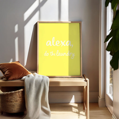 Art Print – Alexa, Do The Laundry! – YELLOW