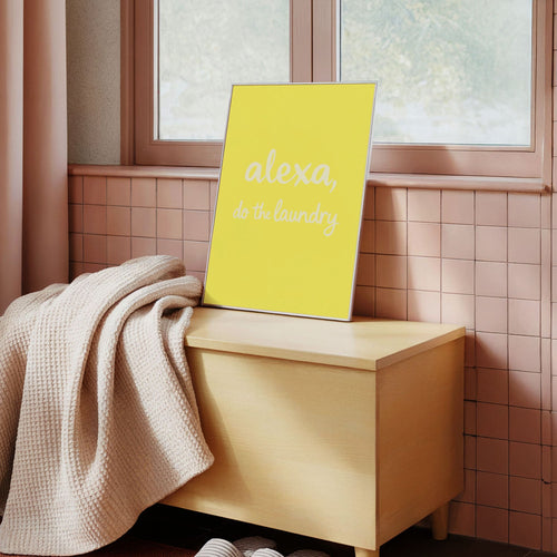 Art Print – Alexa, Do The Laundry! – YELLOW – view 2