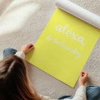 Art Print – Alexa, Do The Laundry! – YELLOW – view 3