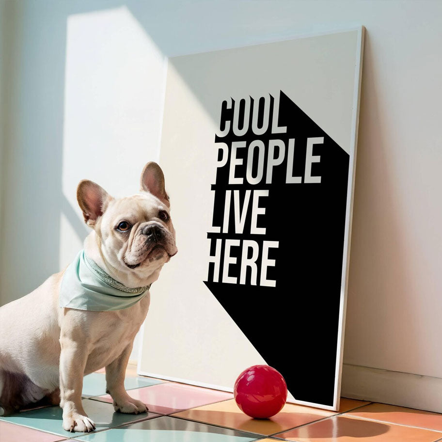 Art Print – Cool People Typography – view 3