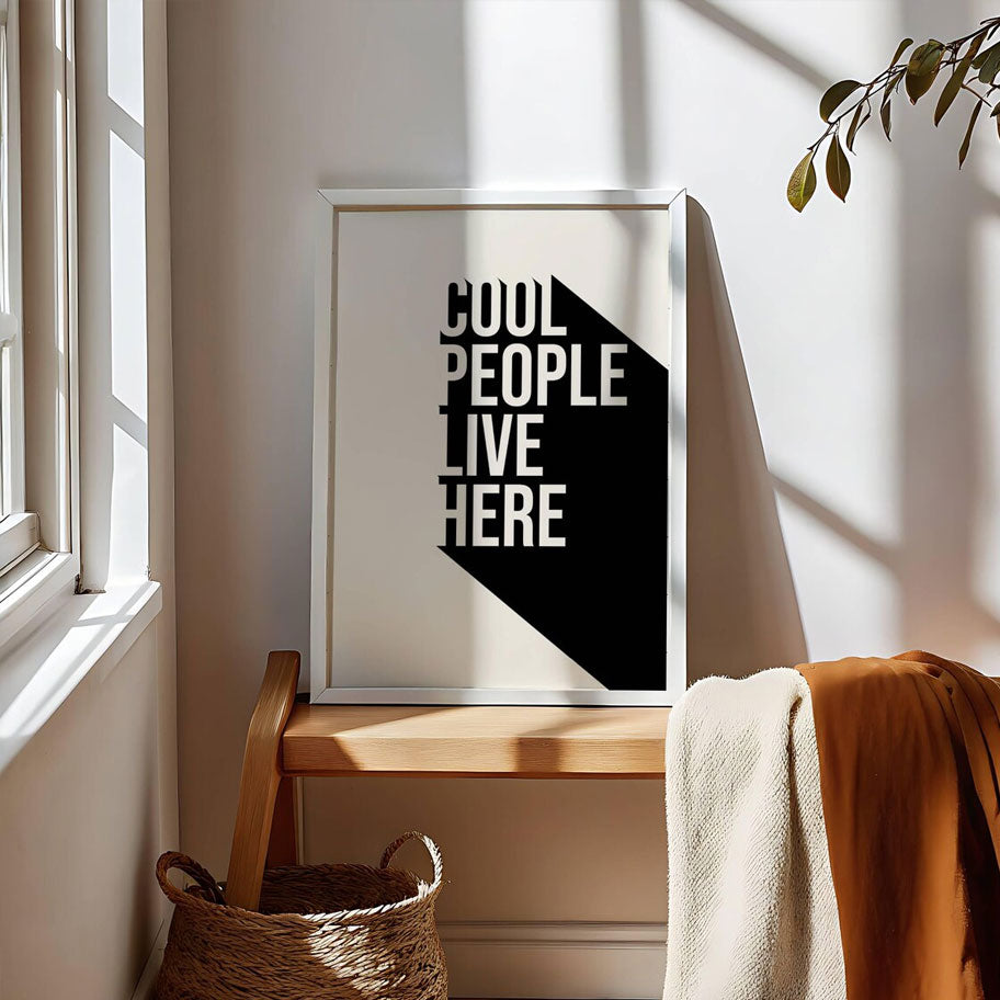 Art Print – Cool People Typography