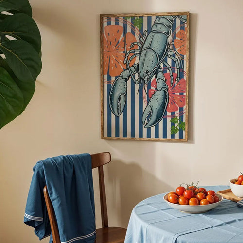Art Print – Retro Lobster – view 2