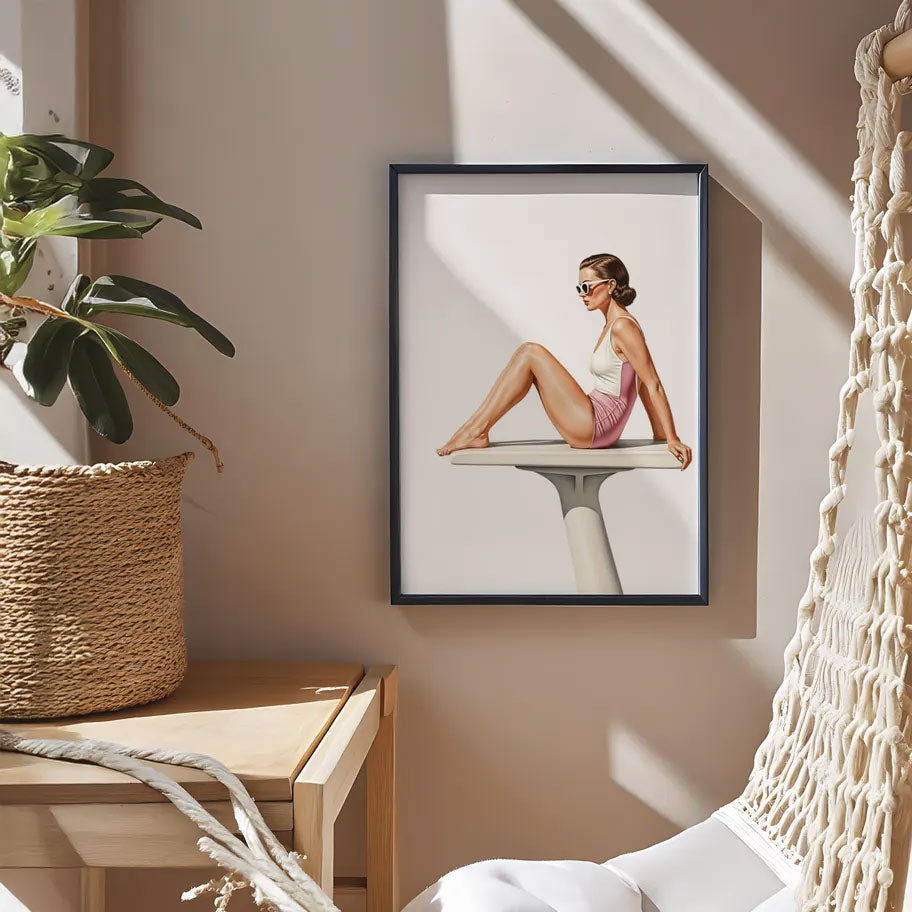 Art Print – Mid Century Poolside – view 2