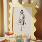 Art Print – Retro Poolside Girl – view 3