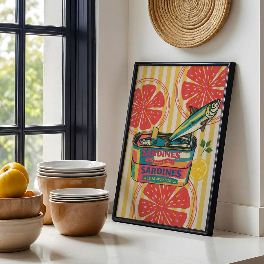 Art Print – Retro Sardines
