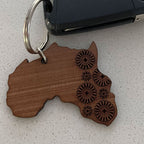 Keyring – Wooden Africa – Shwe Shwe – view 2