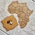 Map of Africa Puzzle – Wooden Box