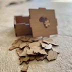 Map of Africa Puzzle – Wooden Box – view 3