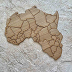 Map of Africa Puzzle – Wooden Box – view 4