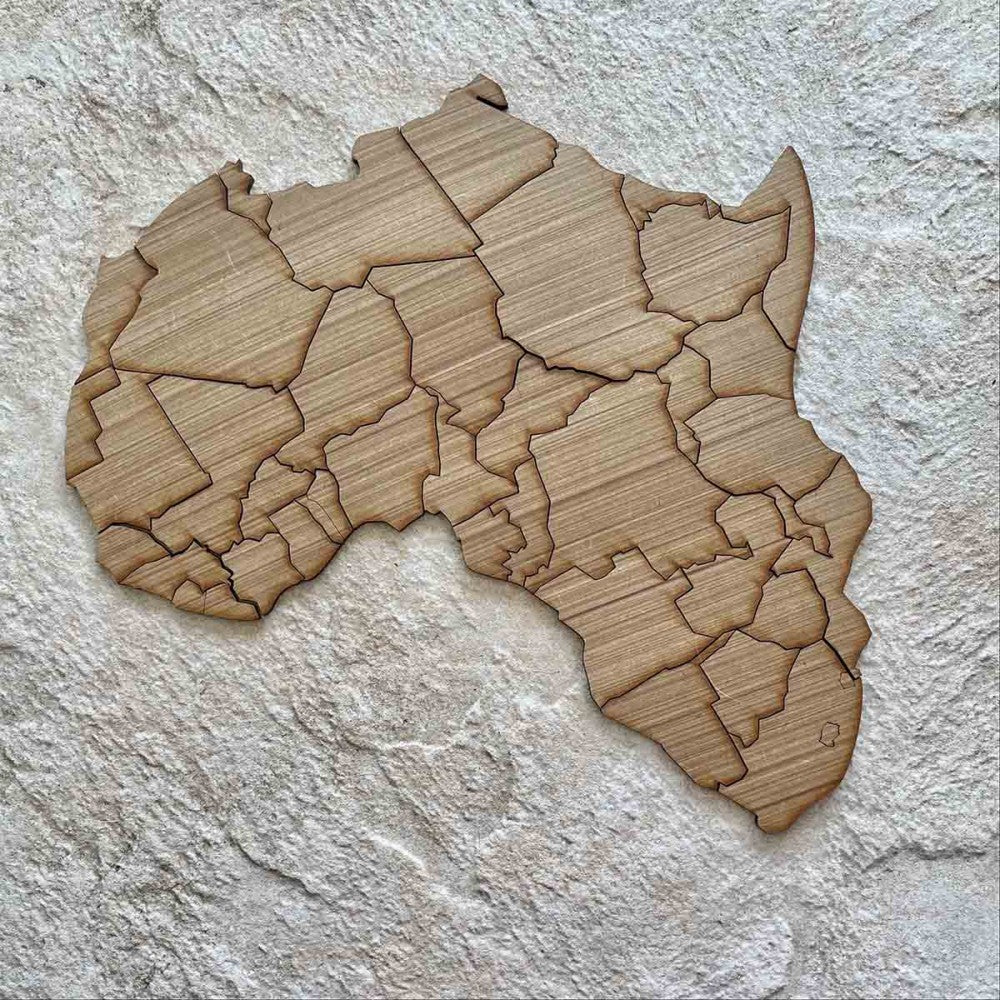 Map of Africa Puzzle – Wooden Box – view 4